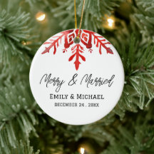 Noël Ornament mariage Faveur
