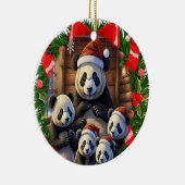 Décoration En Céramique Noël ours panda (Droite)