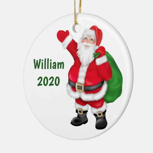 Décoration En Céramique Noël Père Noël personnalisé (Gauche)