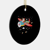Décoration En Céramique Noël Père Noël Pilote Volant Avion Garçons G (Droite)