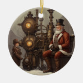 Décoration En Céramique Noël père Noël Steampunk (Devant)