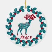 Décoration En Céramique Noël personnalisé (Dos)