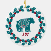 Décoration En Céramique Noël personnalisé (Dos)