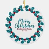 Décoration En Céramique Noël personnalisé (Dos)