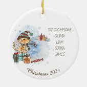 Décoration En Céramique Noël personnalisé Nordic Gnome (Dos)