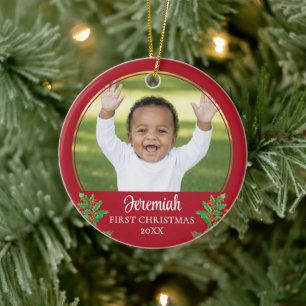 Décoration En Céramique Noël personnalisé pour bébé