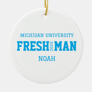 Décoration En Céramique Noël personnalisé pour étudiant de première année