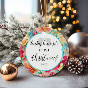 Décoration En Céramique Noël personnalisé pour la grossesse