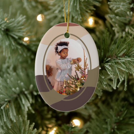 Décoration En Céramique Noël photo Abstraite rétro (Arbre)