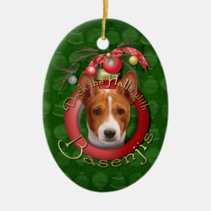 Décoration En Céramique Noël - plate-forme les halls - Basenjis