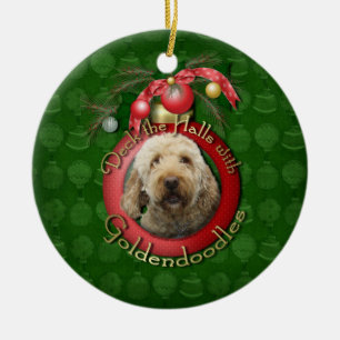 Décoration En Céramique Noël - plate-forme les halls - Goldendoodles