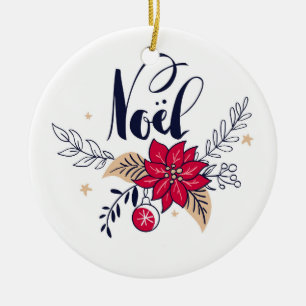 Décoration En Céramique Noel Poinsettia