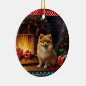 Décoration En Céramique Noël Poméran (Droite)