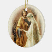 Décoration En Céramique Noël religieux catholique de mariage (Gauche)