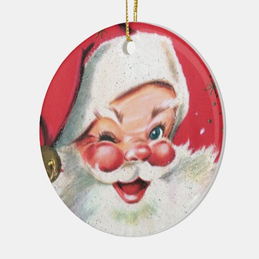 Décoration En Céramique Noël rétro Père Noël Holiday (Gauche)