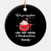 Décoration En Céramique Noël romantique et drôle (Dos)