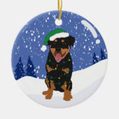 Décoration En Céramique Noël Rottweiler (Devant)