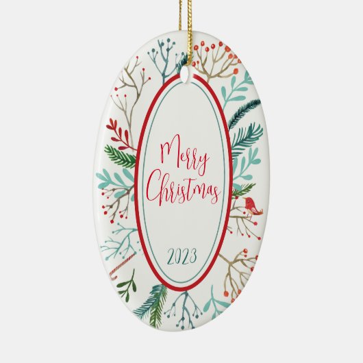 Décoration En Céramique Noël rustique naturel (Droite)