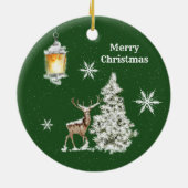 Décoration En Céramique Noël rustique traditionnel (Dos)