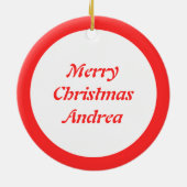 Décoration En Céramique Noël scandinave Cheval Rocse Custom (Dos)