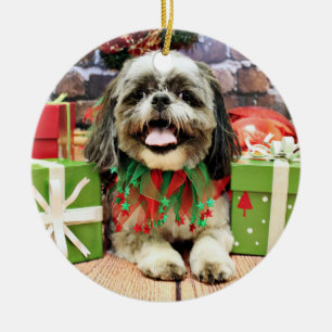 Décoration En Céramique Noël - Shih Tzu - Jake