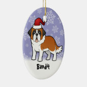 Décoration En Céramique Noël St Bernard (Droite)