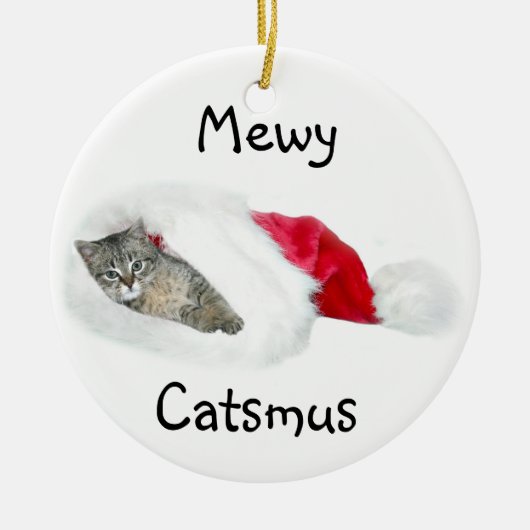 Décoration En Céramique Noël Tabby kitten (Devant)