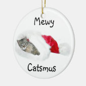 Décoration En Céramique Noël Tabby kitten (Gauche)