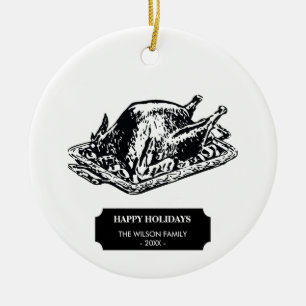 Décoration En Céramique Noël Thankesgiving Vintage Turquie