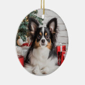 Décoration En Céramique Noël Tricolore Papillon (Droite)