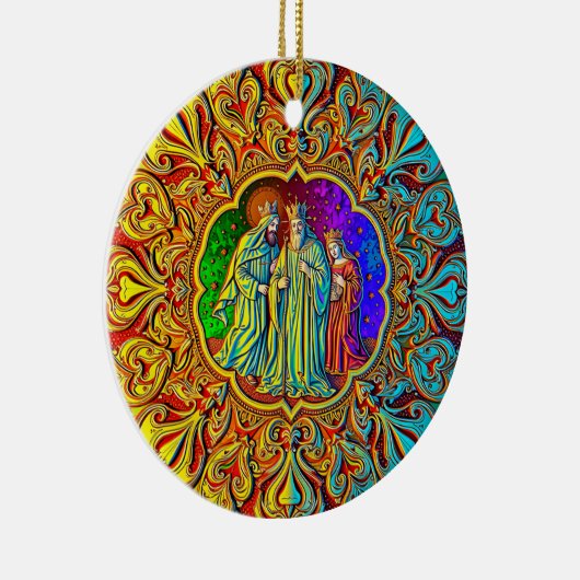 Décoration En Céramique NOËL ~ Trois rois ~ (Droite)