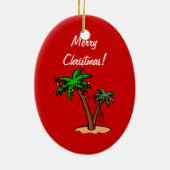 Décoration En Céramique Noël tropical jaune de Labrador (Dos)