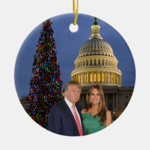 Décoration En Céramique Noël Trump : Donald et Melania