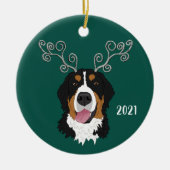 Décoration En Céramique Noël Vacances Bernese Mountain Dog (Devant)