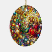 Décoration En Céramique NOËL ~ Verre tendu Mary Joseph ~ (Droite)