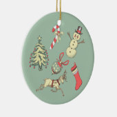 Décoration En Céramique Noël vintage (Droite)
