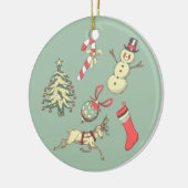Décoration En Céramique Noël vintage (Gauche)