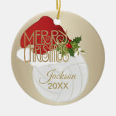 Décoration En Céramique Noël 🎄 volley 🏐 (Devant)