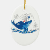 Décoration En Céramique Noël Whimsical Alaska Faune Ovale Ornament (Devant)