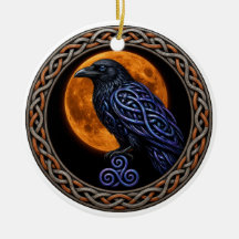 Nœud celtique corbeau et Halloween de la pleine lu