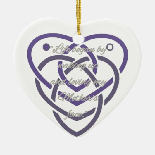 Décoration En Céramique Noeud de maternité celtique (Devant)