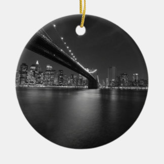 Décoration En Céramique Noir blanc New York City Skyline