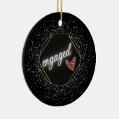 Décoration En Céramique Noir et argent glam engagé (Droite)