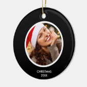 Décoration En Céramique Noir et blanc | PHOTO Monogramme des initiales mod (Gauche)