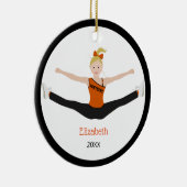 Décoration En Céramique Noir et orange de cheveux blonds d'équipe (Droite)