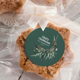 Décoration En Céramique Noir moderne élégante aquarelle vert botanique