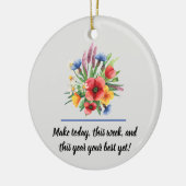 Décoration En Céramique Nom, Affichage annuel, Nouvel An 2026 (Gauche)