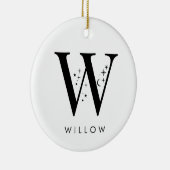 Décoration En Céramique Nom céleste du monogramme W (Droite)