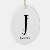 Décoration En Céramique Nom céleste Monogram J (Droite)