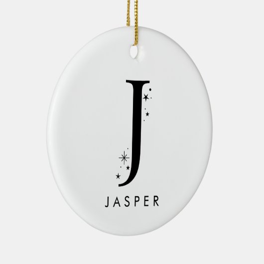 Décoration En Céramique Nom céleste Monogram J (Droite)